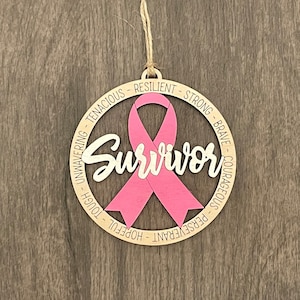 Breast Cancer Survivor Ornament