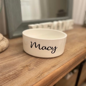 Personalized Ceramic Pet Food Bowl / Water Bowl
