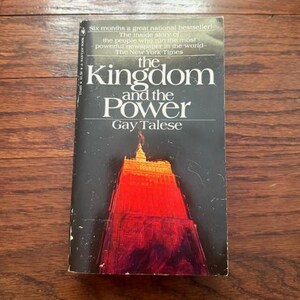 Vintage paperback Gay Talese The Kingdom and the Power, Bantam Books, Non-fiction, New York Times, journalism, primary source, robert moses, New York, history, modern, 20th century, newspaper history, media history, New York City history, gay talese, New York politics