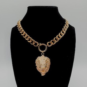 Versace Lion Pendant - Etsy