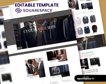 Clothique SquareSpace Website Template | Stylish Designs for Modern Websites | Perfect for Fashion Blogs, E-commerce, and Creatives