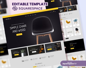 Decorlux SquareSpace Website Template | Elegant Designs for Home Decor Websites | Ideal for Interior Designers, Decor Stores, and Creatives