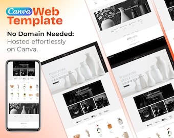 KirtiKrafts Canva Website Template | Customizable Designs for Handmade Crafts Websites | Ideal for Artisans, Crafters, and Small Businesses