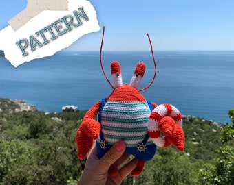 Amigurumi PATTERN CRAB, English pdf, DIY