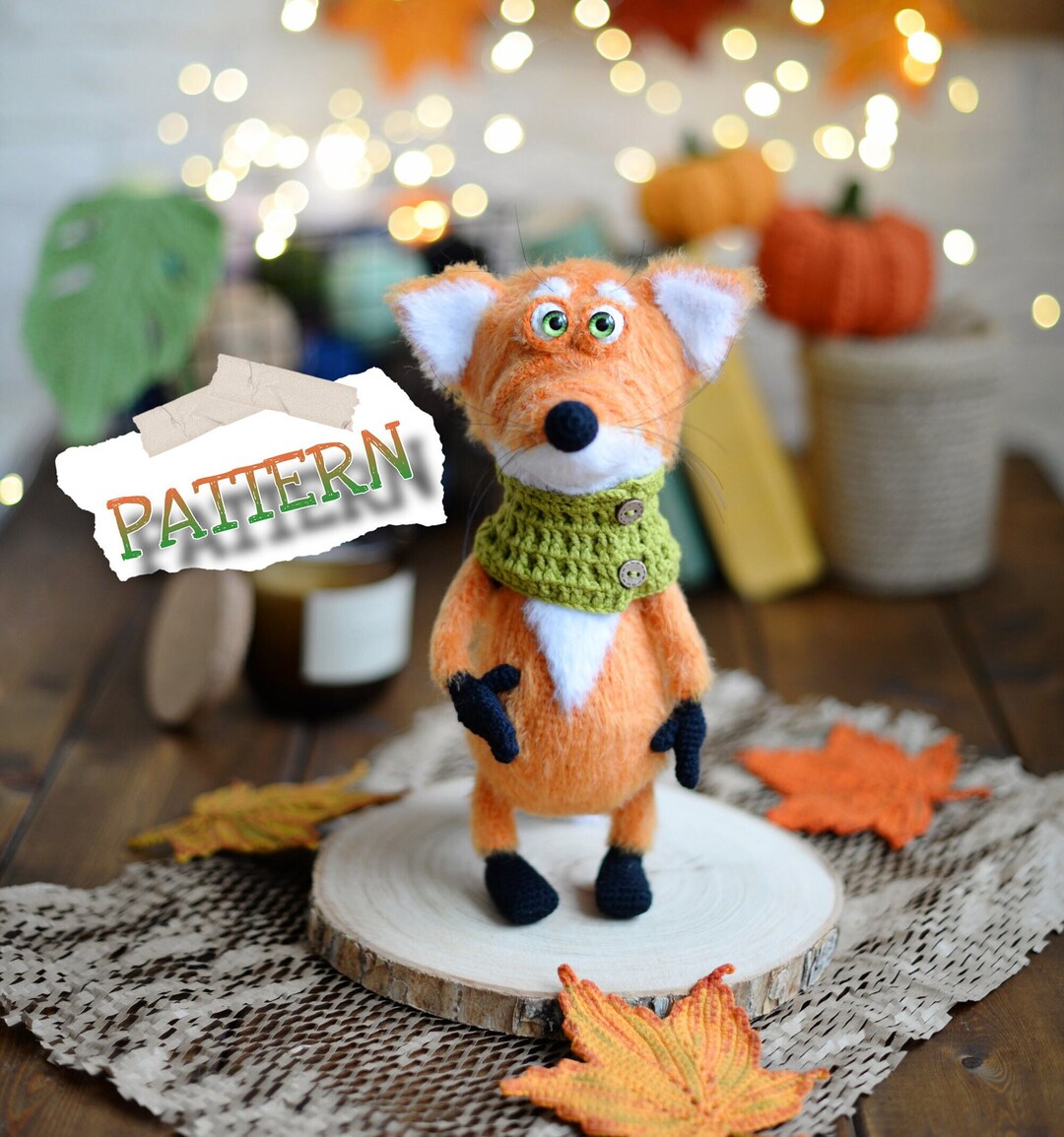 Crochet PATTERN Fox, Amigurumi Pattern Fox, Crochet Toy Forest Animals ...