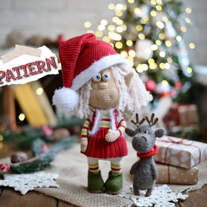 Amigurumi PATTERN elf, elves, angel, crochet doll, stuffed gnome, santa's helper, Christmas crochet English PDF DIY