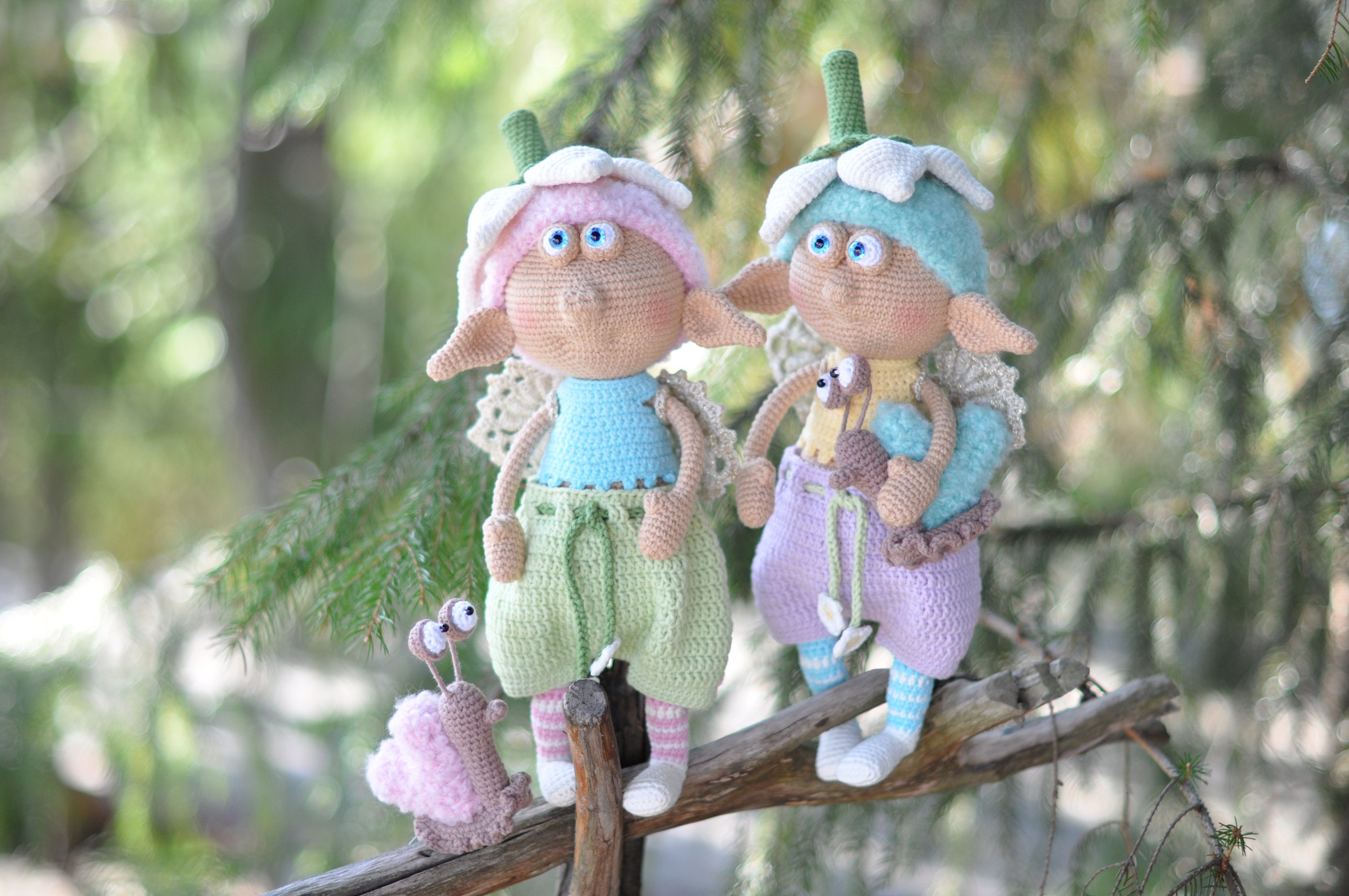 Amigurumi PATTERN Elf, Elves, Angel, Crochet Doll, Stuffed Gnome ...