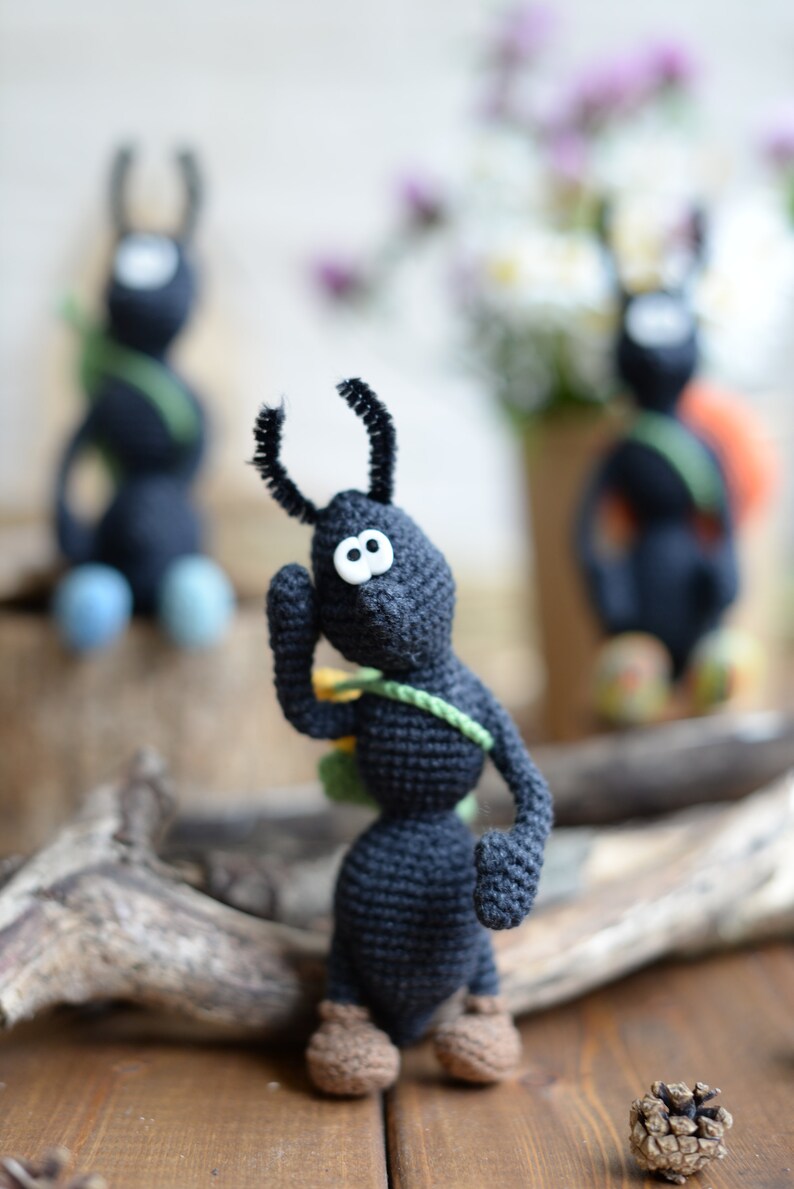 Amigurumi PATTERN Ant Beetle Caterpillar Crochet Insect Animal Toy ...