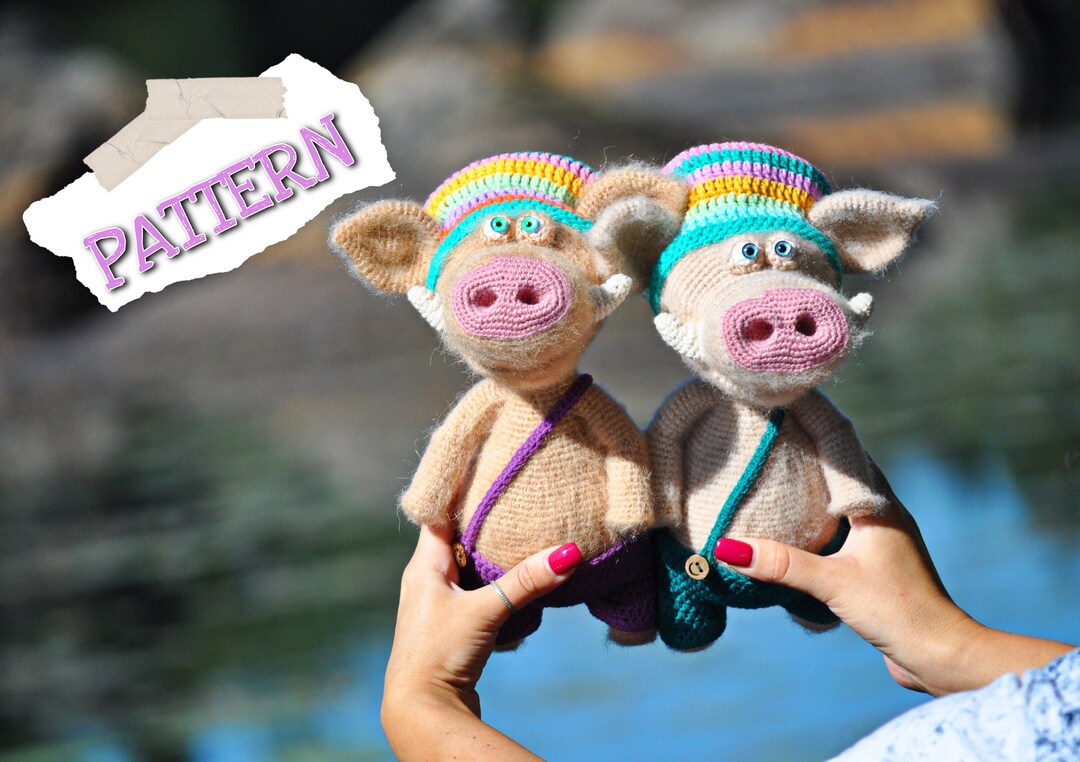 Amigurumi PATTERN Pig Boar Hog Crochet Stuffed Toy English PDF DIY - Etsy