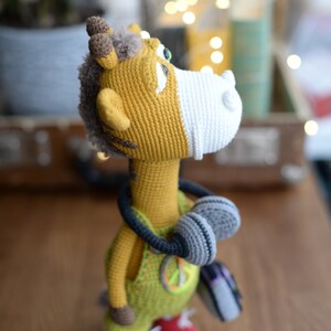 Crochet giraffe PATTERN, amigurumi giraffe pattern, giraffe stuffed toy, English PDF image 7