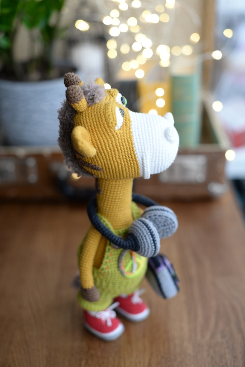 Crochet giraffe PATTERN, amigurumi giraffe pattern, giraffe stuffed toy, English PDF image 7