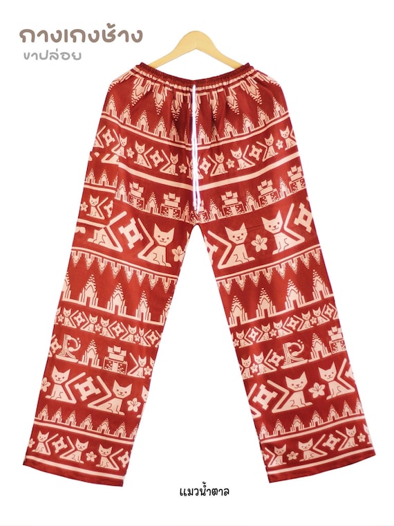 JUEMI Piping Paisley Thai Pants ベージュ juemi】Piping Paisley Thai Pants
