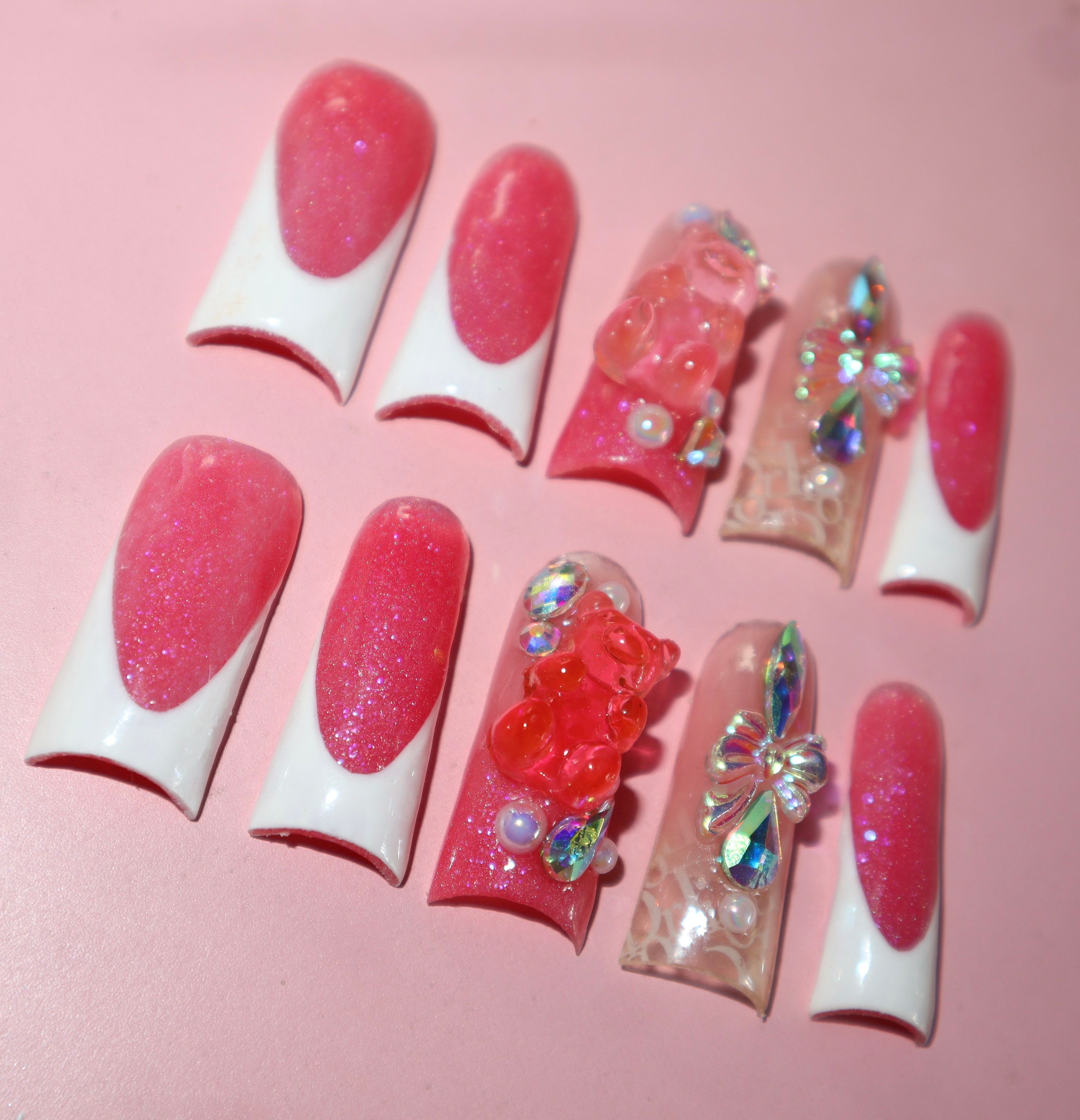 French Duck Feet Nails