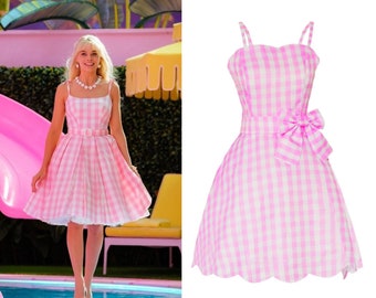 Barbie Dress for Women | Barbie Girl Dress-Up Costume | Margot Robbie Outfit for Women | Margot Robbie Dress for Women | Barbie Party Dress
