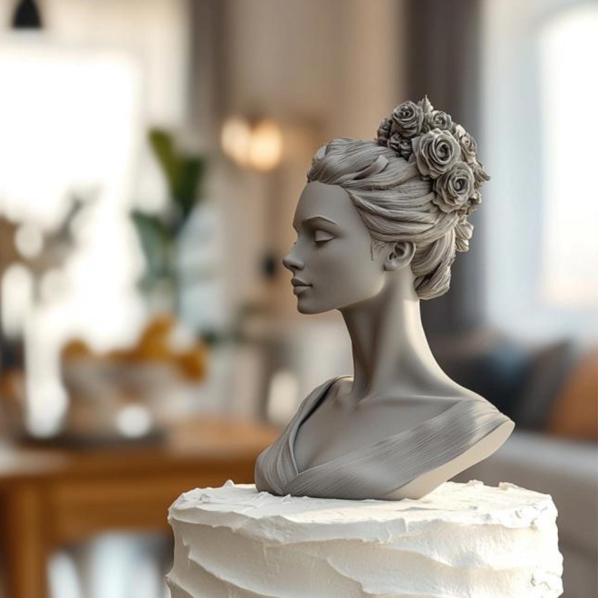 Custom 3D Cake Topper: Personalized Bust Sculpture - Etsy