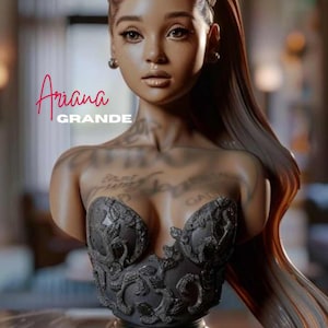 Custom Sculpted pop star Bust -3D Printable pop star Table Top Bust/ 3D printable file/ Pop star lover gift/ Bust sculpture STL file