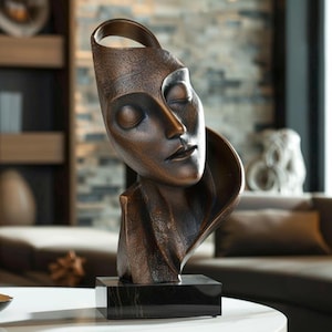 Sculpture decor, Lifesize Sculpture/ Unique 3D printed Sculpts/tabletop/ Decor/ Gift item/ Decor item/ Handcrafted Art