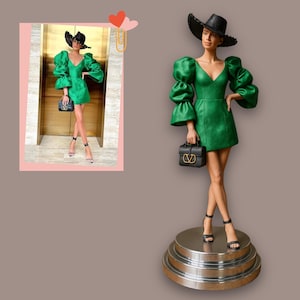 Personalized Sculpts/Custom 3D figurines/Custom 3D Sculpture from Your Photo - Personalized 3D figurine /Custom Sculpture/ 2D to3D figurine