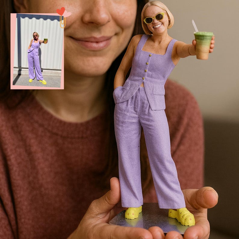 Custom Figurine from Photo: Personalized Sculpture, Tabletop Decor image 14