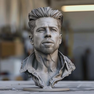Custom celebrity gifts,  Custom Made 3d Printed celebrity TableTop Busts/ custom room decor / custom Home decor/mancave decor/