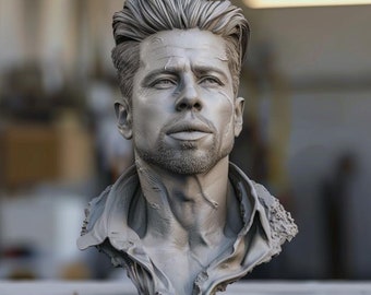 Custom 3D Printed Celebrity Bust: Personalized Room Decor
