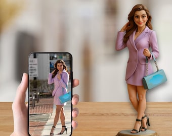 Regalo corporativo para mujeres, figuras 3D de lujo personalizadas a partir de fotos.