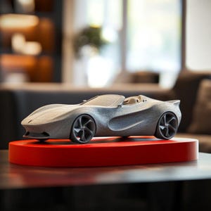 Personalized 3D Printed Car Sculpture: Custom Car Gift
