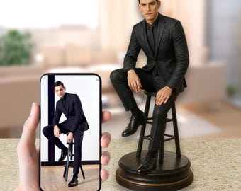 Regalo de lujo para marido: figura personalizada realista a partir de fotografías.