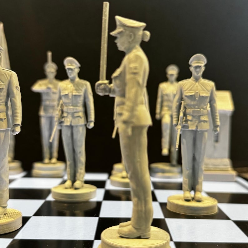 Custom Luxury Chess Pieces: Collectible Resin Chess Art - Etsy