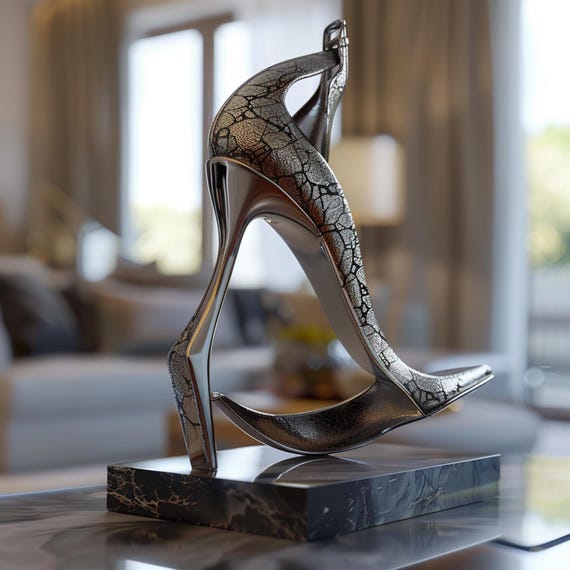 3D Printed Heel Sculpture: Custom Luxury High Heels Decor - Etsy