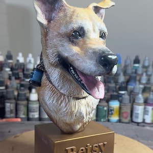 Custom Pet Memorial Figurine: 3D Printed Dog Sculpture