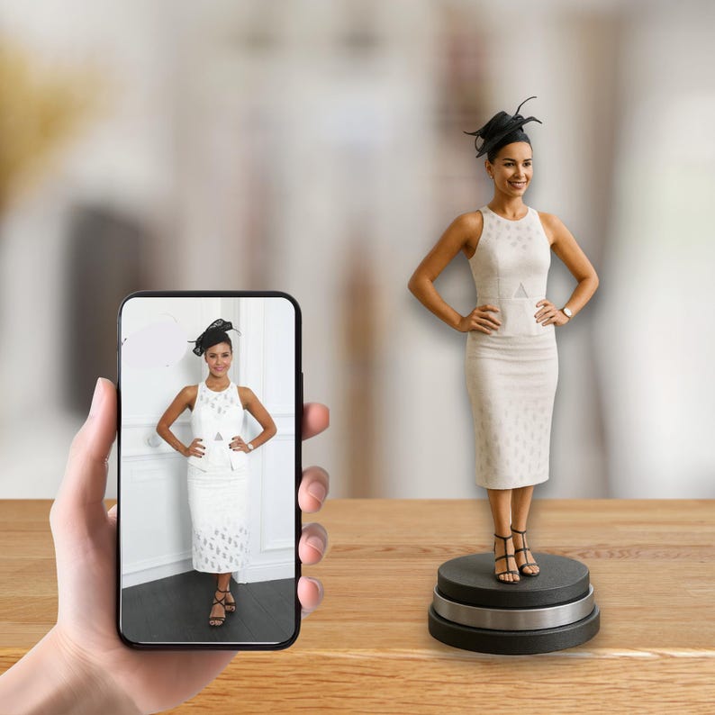 Custom Figurine from Photo: Personalized Sculpture, Tabletop Decor image 6