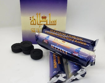 Charcoal Tablets for Incense, Resins, Hookah, Quick Light Charcoal, Charcoal Discs, Natural Charcoal for Burning Incense, Long Burning