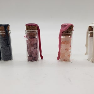 Powerful Salt Set, Black Salt, Love Salt, Rose Salt, White Salt - mini&#39;s set