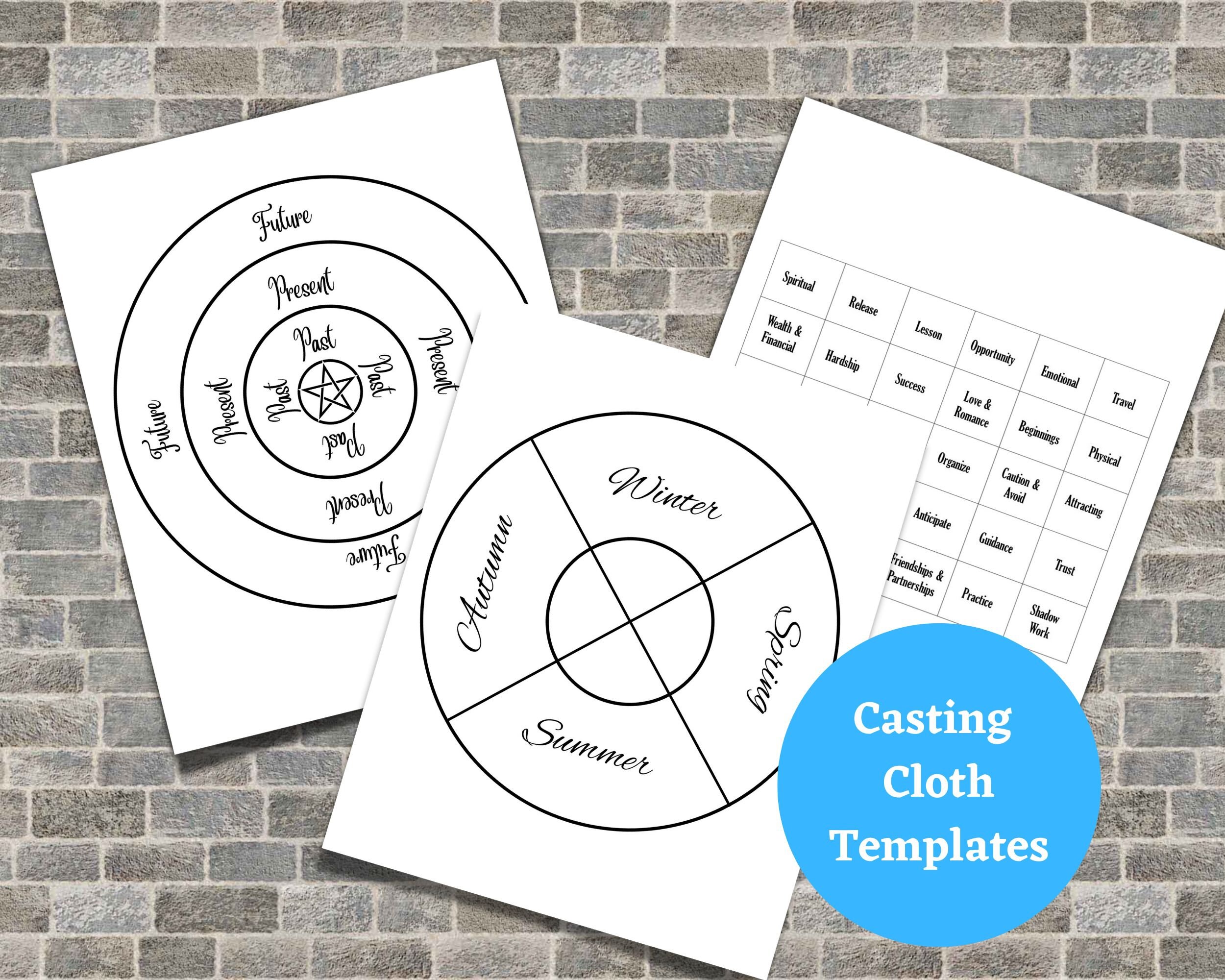 Raven Oracle Magpie Oracle Template For Casting Cloth 10 SHEETS For Raven oracle magpie oracle template for casting cloth 10 sheets for