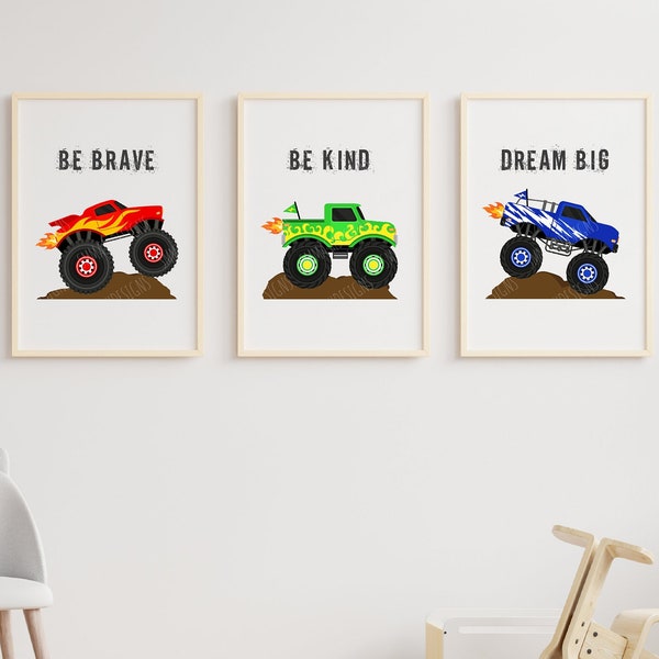 Monster Truck Calendar Etsy