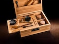 Personalized Bamboo Stash Box with Rolling Tray & Lock, Smell-Proof Box with Accessories, Lockable Storage Box, Cigar box, Gift for Smokers