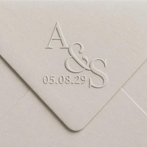 Custom Monogram Wedding Embosser -Custom Wedding Embosser Stamp, Personalised Embosser Stamp, Wedding Envelope Embosser, Napkin Embosser