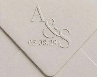 Custom Monogram Wedding Embosser -Custom Wedding Embosser Stamp, Personalised Embosser Stamp, Wedding Envelope Embosser, Napkin Embosser