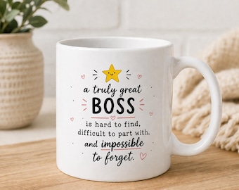 A Truly Great Boss Funny Novelty Mug - Gift, Leaving, New Job, Retirement, For Work Friend, Colleague, Boss