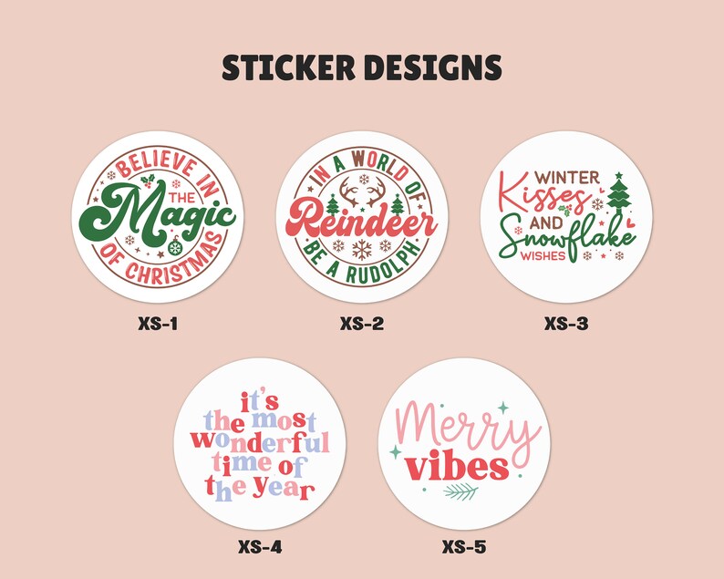 BEST SELLING Christmas Stickers , Christmas Card Stickers on a Roll