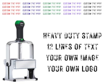 Custom Large Heavy Duty Logo Stamp - Self Inking 90 x 60mm