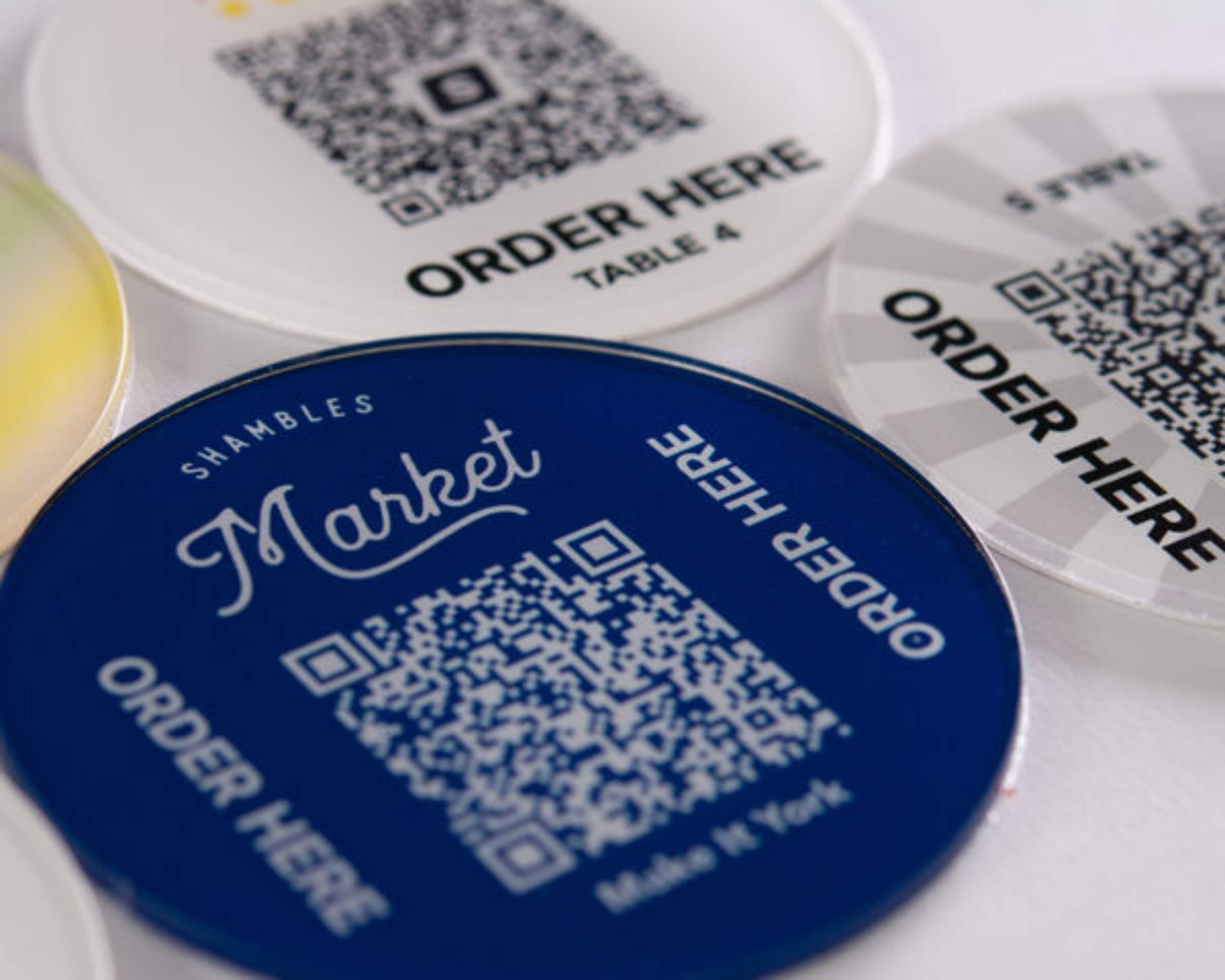 Table Disk Signage Custom QR Code Table Menu Discs Acrylic - Etsy Australia