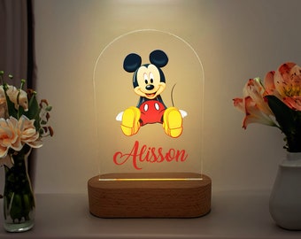 Personalised Night Light baby gift | Luminous Animal Acrylic Board | Creative Night Light | Best Gift For Kids Room | 1st Birthday Gift