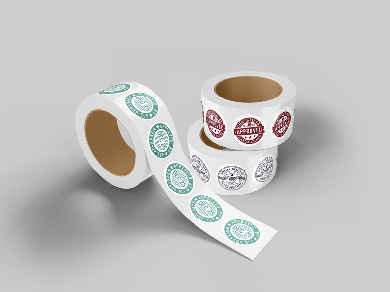 BEST SELLING Christmas Stickers , Christmas Card Stickers on a Roll