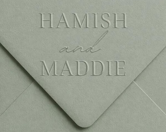Personalised Wedding Embosser, Custom Monogram Seal, Invitation Embosser, Bridal Shower Gift, Custom Embosser Stamp, Wedding Decor