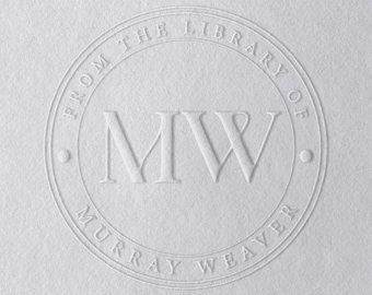 Custom Book Embosser – Personalised Name Stamp for Books, Libraries & Book Lovers – Ex Libris Gift