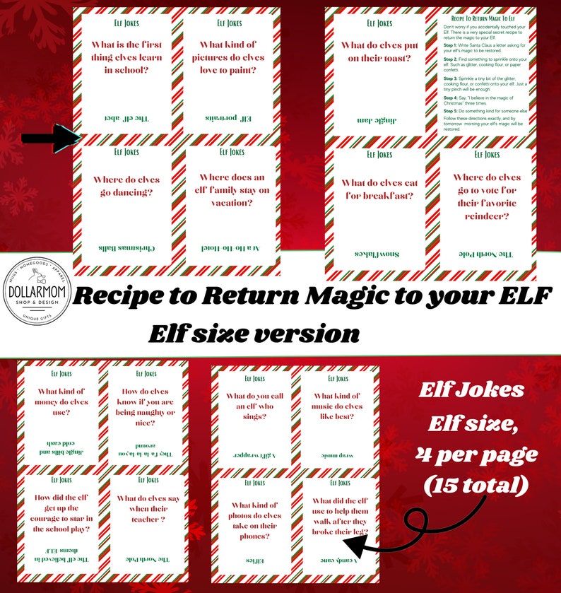 Christmas Games Elf Kit Printable Elf Activities Welcome - Etsy