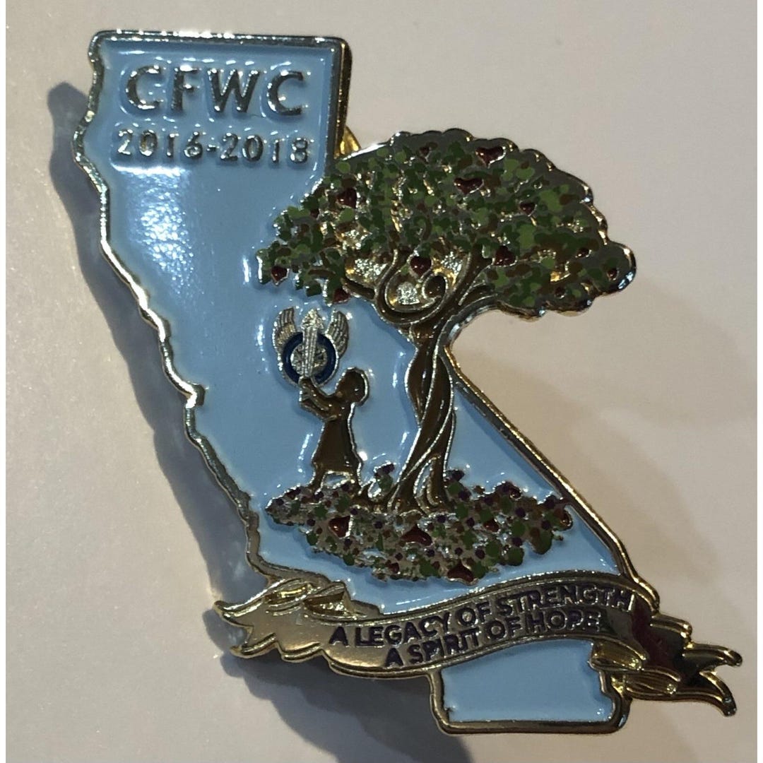 Vintage Collectible Pin CFWC California Federation of Women's Club 2016 ...
