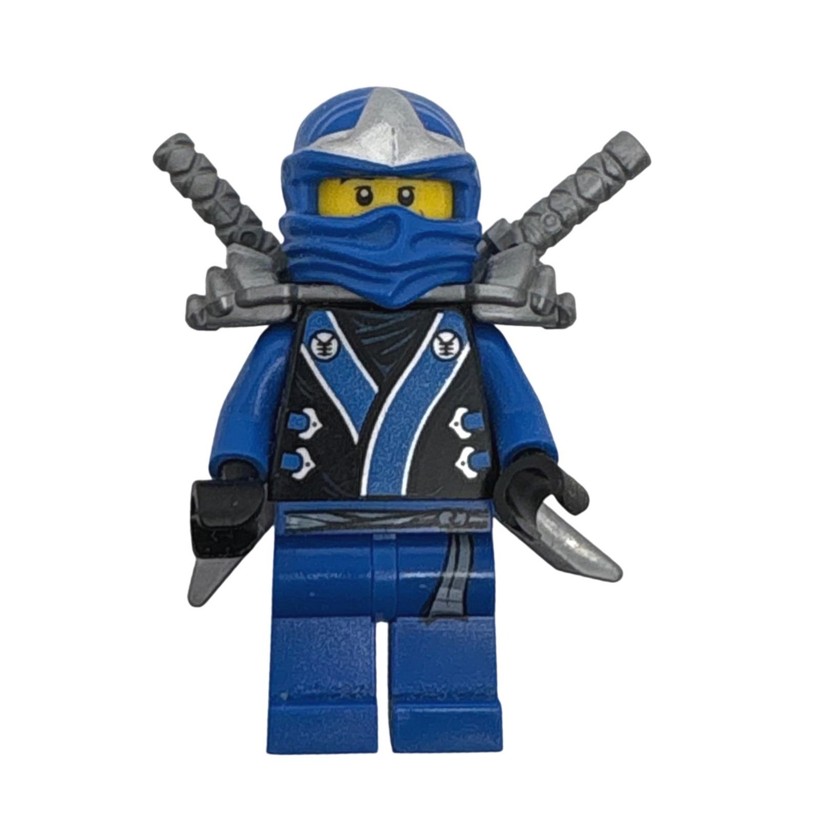 くんちゃん LEGO Ninjago Jay ZX Minifigure Blue Ninja Silver Katanas Njo034